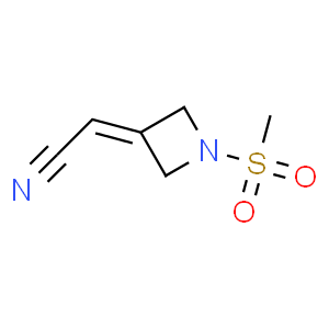 2-(1-(甲基磺酰基)氮杂环丁烷-3-亚基)乙腈