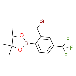 2-(2-溴甲基)-4-三氟甲基苯硼酸酯