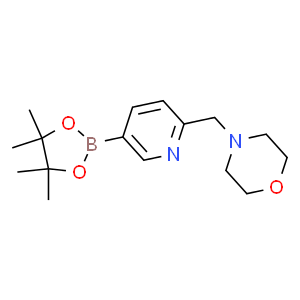 4-((5-(4,4,5,5-四甲基-1,3,2-二氧杂环戊硼烷-2-基)吡啶-2-基)甲基)吗啉